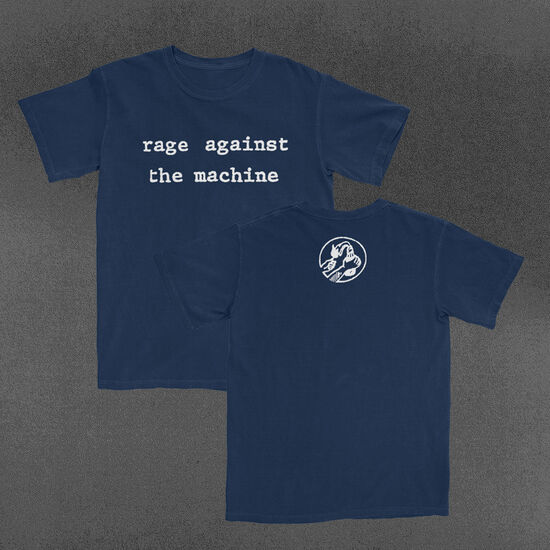 Typewriter Font Navy T-Shirt