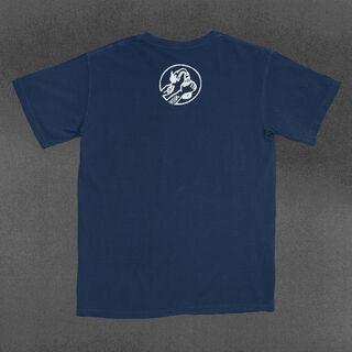 Typewriter Font Navy T-Shirt | Rage Against The Machine Official Store