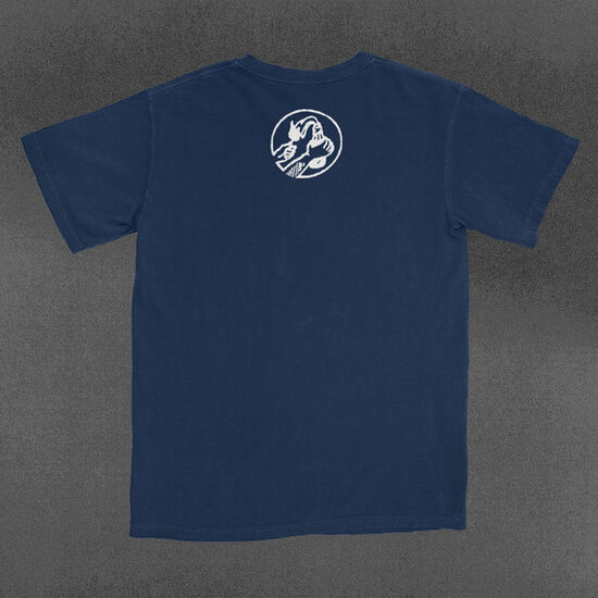 Typewriter Font Navy T-Shirt