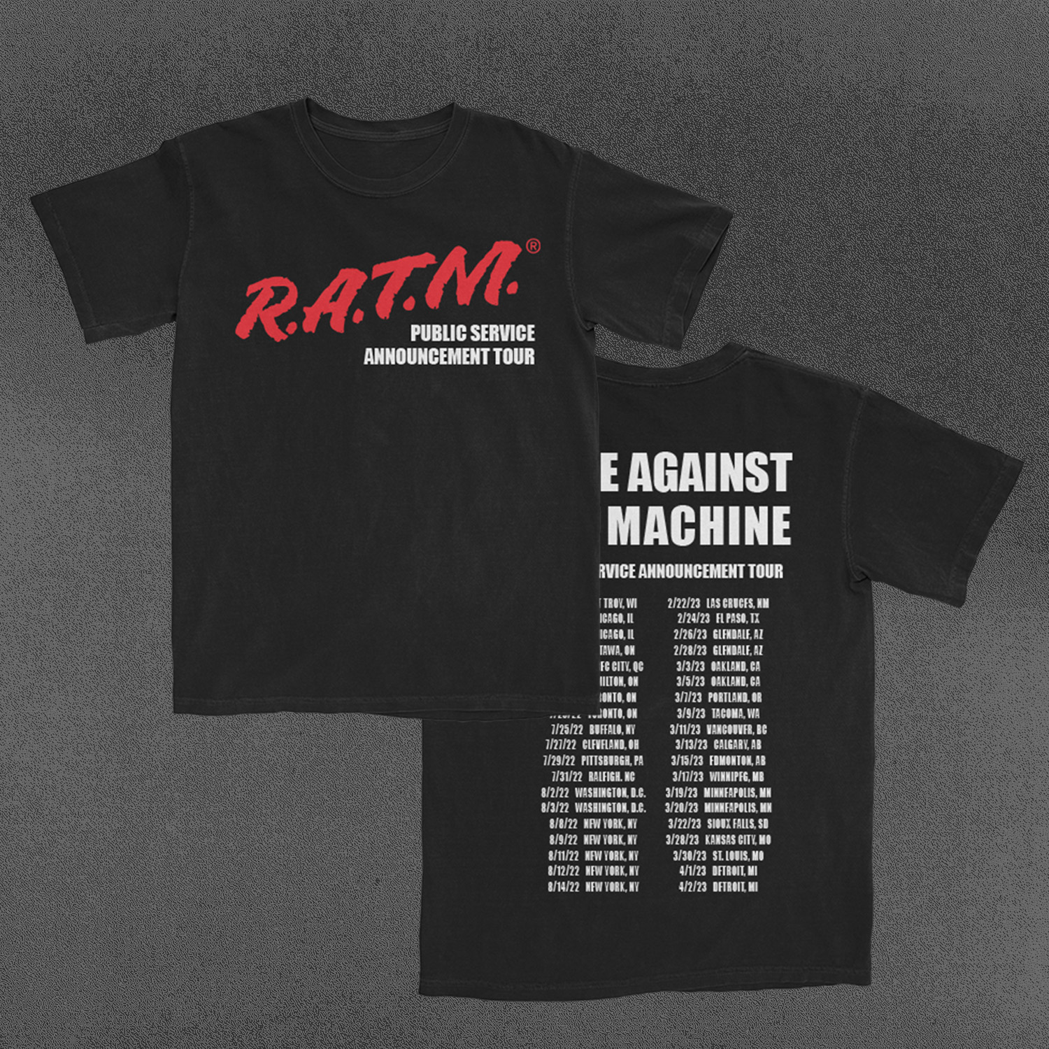 RATM PSA Tour T-Shirt, image size:1500x1500